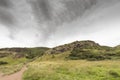 View of Arthur`s Seat in Holyrood Park in Edinburgh, Scotland Royalty Free Stock Photo