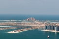 View on artificial island Palm Jumeirah and Atlant