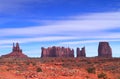 A view from Artist Point in Monument Valley Royalty Free Stock Photo