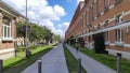 View on the Artsen Zonder Grenzenstraat in Groen Kwartier, formerly military hospital and now renovated residential area Royalty Free Stock Photo