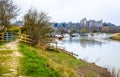 The view of Arundel castle, a restored and remodelled medieval castle in Arundel, West Sussex, England Royalty Free Stock Photo