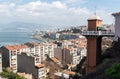View of Asansor elevator and Konak district of Izmir