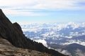 View of the ascending path to Mount Kinabalu Royalty Free Stock Photo