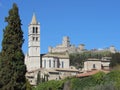 View of Assisi, Italy on a sunny day Royalty Free Stock Photo