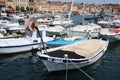 Boats in Rovinj harbor, Rovigno, Croatia