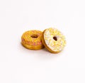Assorted Donuts on white Royalty Free Stock Photo