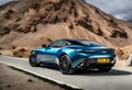 A view of an Aston Martin car Royalty Free Stock Photo