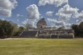 View of astronomical observatory of Chichen Itza