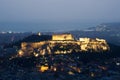 View of Athens and Acropolis from above Royalty Free Stock Photo