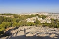 View of Athens from Areopagus. Famous places in Athens - capital of Greece.