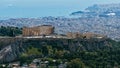 View of Athens City and the Acropolis From Mount Lycabettus, Greece