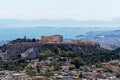 View of Athens City and the Acropolis From Mount Lycabettus, Greece Royalty Free Stock Photo