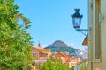 View of Athens city from Plaka district