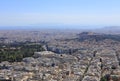 View of Athens from Lykavittos hill, Greece