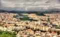 View of Athens from Mount Lycabettus Royalty Free Stock Photo