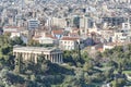 View of Athens with temple of Hephaistos in foregr