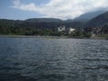 View of Atitlan Lake in Solola, Guatemala, Central America