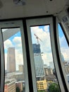 View from Atlanta air-conditioned ferris wheel Royalty Free Stock Photo