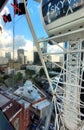 View from Atlanta sky eye air-conditioned ferris wheel Royalty Free Stock Photo