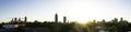 View of Atlanta Skyline at Sunset Royalty Free Stock Photo