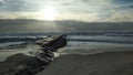 View of atlantic ocean from portuguese coast.