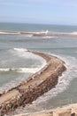 View of the atlantic ocean from Rabat fortress, Morocco Royalty Free Stock Photo
