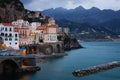 Atrani. City view at night. Campania. Italy Royalty Free Stock Photo