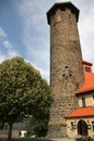View of Auerbach castle in Vogtland, Saxony, East Germany