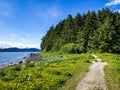 A view of Auke Bay in Juneau, Alaska Royalty Free Stock Photo