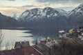 View of an Aurlandsfjord in Norway Royalty Free Stock Photo