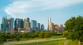 View of Austin park, Texas in USA downtown skyline. Royalty Free Stock Photo