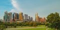 View of Austin park, Texas in USA downtown skyline. Royalty Free Stock Photo