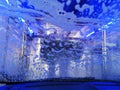 View of an automatic car wash from inside a car Royalty Free Stock Photo