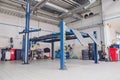 View of automobile repair shop Royalty Free Stock Photo