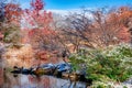 View of autumn landscape in Central Park. New York City. USA Royalty Free Stock Photo