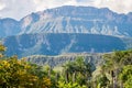 View of the Auyantepui. La Gran Sabana plain at kamarata valley Royalty Free Stock Photo