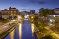 Aveiro famous channels by nights in Portugal