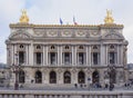 View of the Avenue de l Opera with the Palais Garnier opera. O Royalty Free Stock Photo