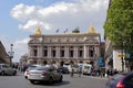 View of the Avenue de l Opera with the Palais Garnier opera. O Royalty Free Stock Photo