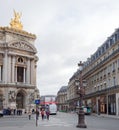 View of the Avenue de l Opera with the Palais Garnier opera. O Royalty Free Stock Photo