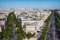 Avenue des Champs Elysees Royalty Free Stock Photo