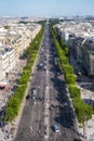 Avenue des Champs Elysees Royalty Free Stock Photo