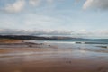 View of Brora beach, Scotland, UK.
