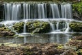 View of Aysgarth Falls at Aysgarth in The Yorkshire Dales Nation Royalty Free Stock Photo