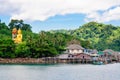 View of Baan Ao Salad port and fishing village on Koh Kood Island, Thailand