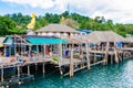 View of Baan Ao Salad port and fishing village on Koh Kood Island, Thailand