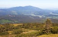 View from Babia Gora or Baba Hora to Slovakia