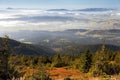 View from Babia gora or Babi Hora to Slovakia