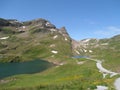 View on Bachalpsee and Faulhorn Switzerland Royalty Free Stock Photo