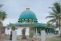 The view from the back side of the domed mosque